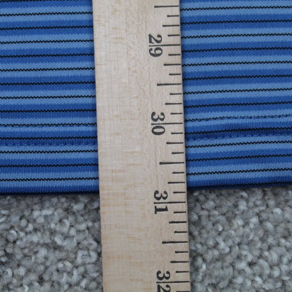 Greg Norman ML75 Polo Shirt NWT Mens XL Blue Striped Play Dry S/S Polyester - Picture 12 of 12